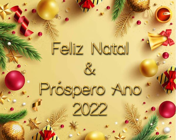 Feliz Natal e Próspero Ano Novo 2022!