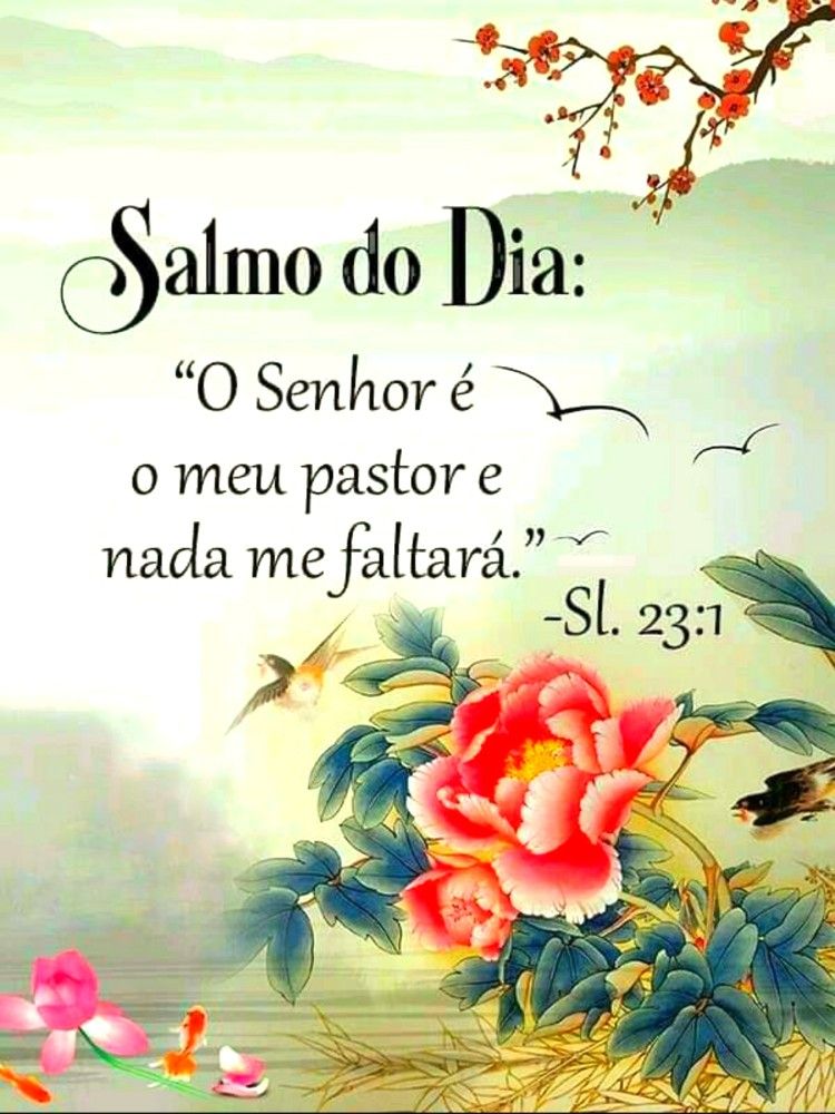 O Senhor é o meu pastor; nada me faltará. Bom dia!🙌📖✨ #versículododi