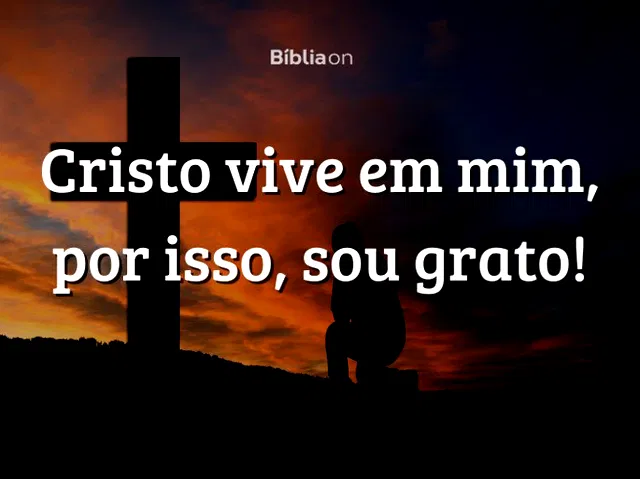 Cristo Vive em Mim por Isso, sou Grato!